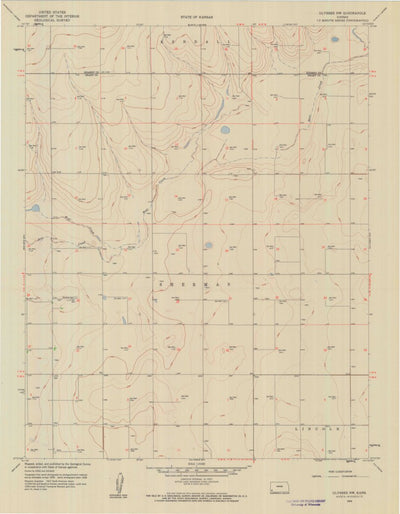 United States Geological Survey Ulysses NW, KS (1959, 24000-Scale) digital map