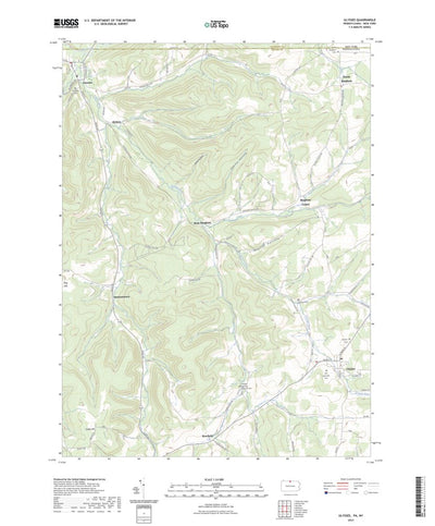 United States Geological Survey Ulysses, PA (2023, 24000-Scale) digital map