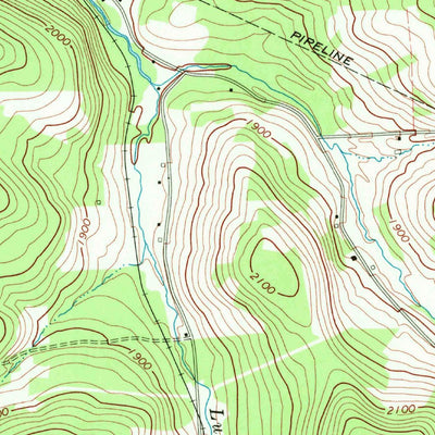 United States Geological Survey Ulysses, PA-NY (1969, 24000-Scale) digital map