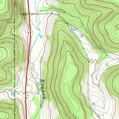 United States Geological Survey Ulysses, PA-NY (1969, 24000-Scale) digital map