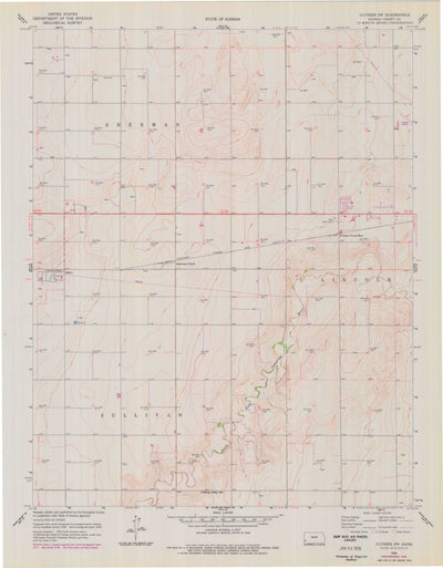 United States Geological Survey Ulysses SW, KS (1959, 24000-Scale) digital map