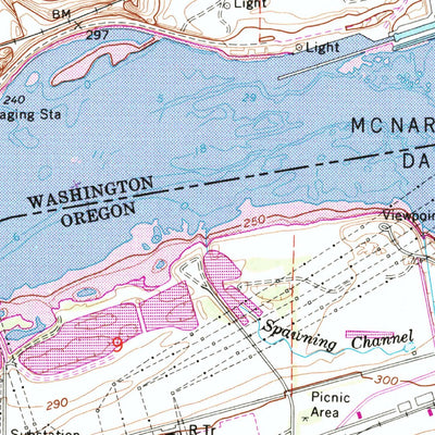 United States Geological Survey Umatilla, OR-WA (1962, 24000-Scale) digital map
