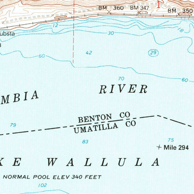 United States Geological Survey Umatilla, OR-WA (1993, 24000-Scale) digital map