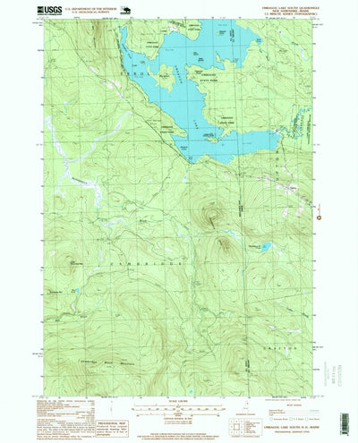 United States Geological Survey Umbagog Lake South, NH-ME (1995, 24000-Scale) digital map