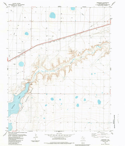 United States Geological Survey Umbarger, TX (1984, 24000-Scale) digital map