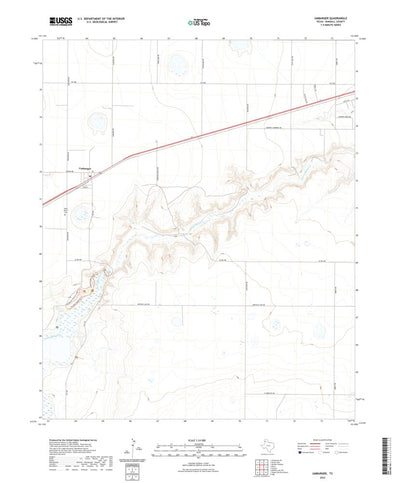United States Geological Survey Umbarger, TX (2022, 24000-Scale) digital map