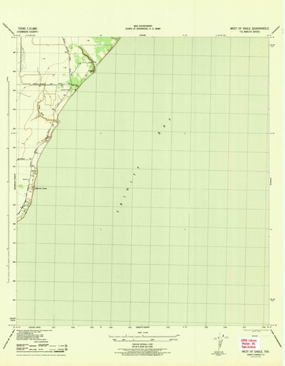 United States Geological Survey Umbrella Point, TX (1943, 31680-Scale) digital map