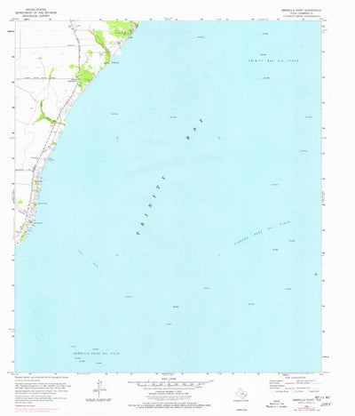 United States Geological Survey Umbrella Point, TX (1961, 24000-Scale) digital map