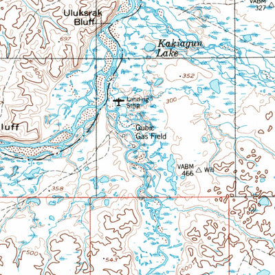 United States Geological Survey Umiat, AK (1956, 250000-Scale) digital map
