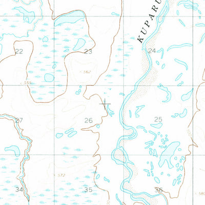 United States Geological Survey Umiat B-1, AK (1971, 63360-Scale) digital map