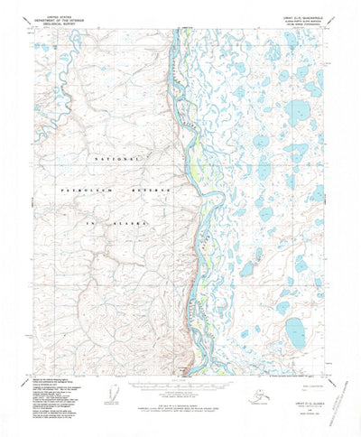 United States Geological Survey Umiat C-3, AK (1955, 63360-Scale) digital map