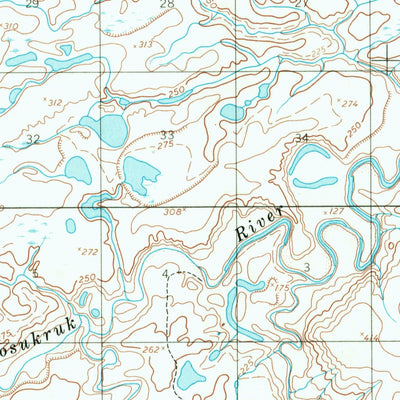 United States Geological Survey Umiat C-4, AK (1955, 63360-Scale) digital map