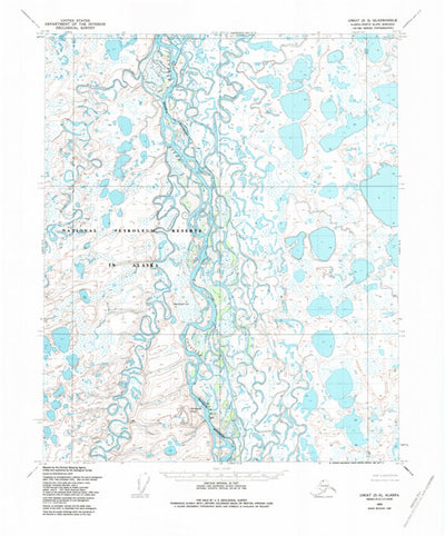 United States Geological Survey Umiat D-3, AK (1955, 63360-Scale) digital map