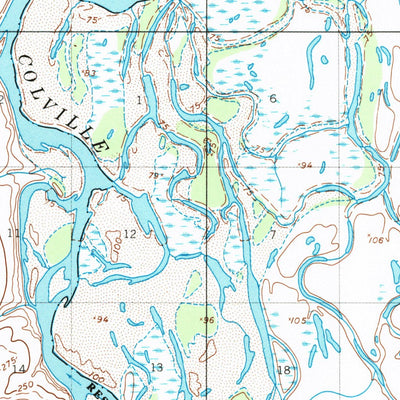 United States Geological Survey Umiat D-3, AK (1955, 63360-Scale) digital map