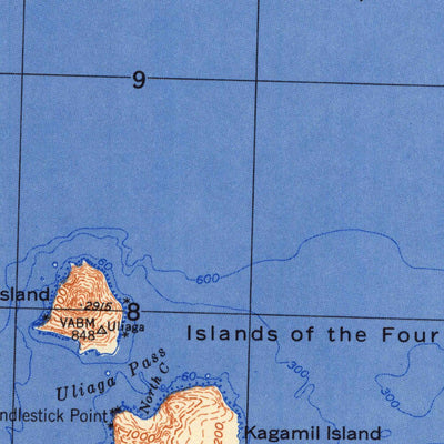 United States Geological Survey Umnak, AK (1958, 250000-Scale) digital map