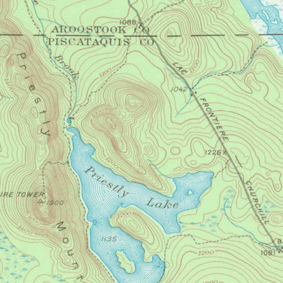 United States Geological Survey Umsaskis Lake, ME (1932, 62500-Scale) digital map
