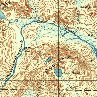 United States Geological Survey Umsaskis Lake, ME (1935, 62500-Scale) digital map