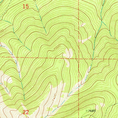 United States Geological Survey Una Mountain, MT (1970, 24000-Scale) digital map