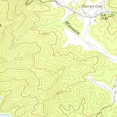 United States Geological Survey Unaka, NC-TN (1957, 24000-Scale) digital map