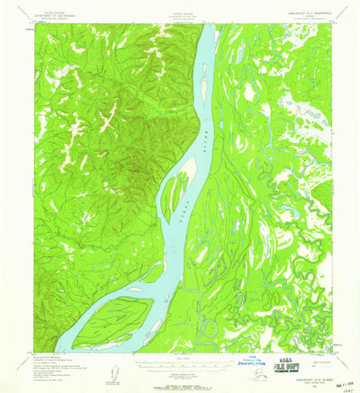 United States Geological Survey Unalakleet A-2, AK (1952, 63360-Scale) digital map