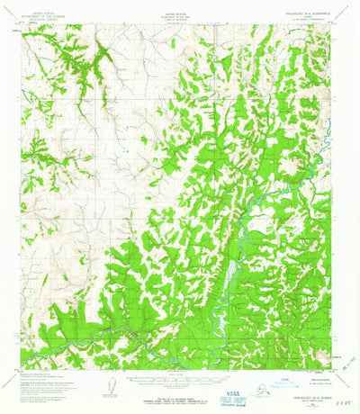 United States Geological Survey Unalakleet B-4, AK (1952, 63360-Scale) digital map