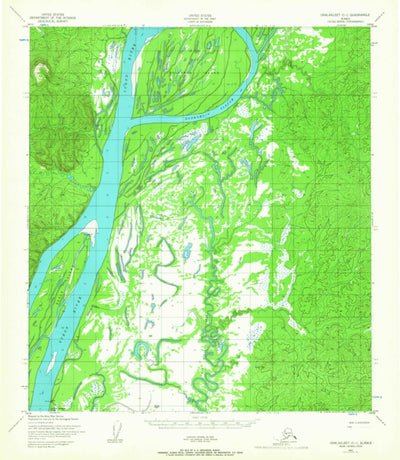 United States Geological Survey Unalakleet C-1, AK (1952, 63360-Scale) digital map