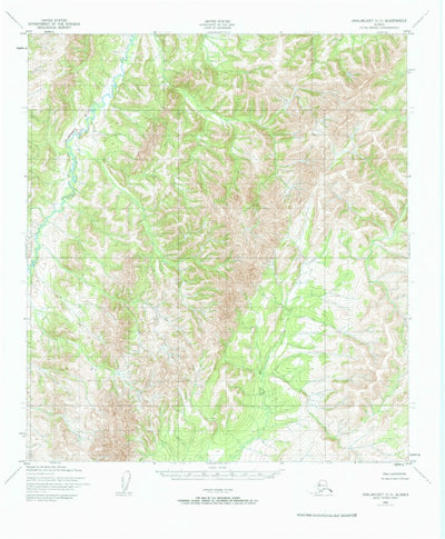 United States Geological Survey Unalakleet C-3, AK (1952, 63360-Scale) digital map
