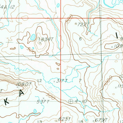 United States Geological Survey Unalaska A-5, AK (1989, 63360-Scale) digital map