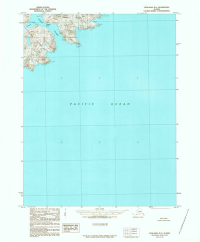 United States Geological Survey Unalaska B-1, AK (1989, 63360-Scale) digital map