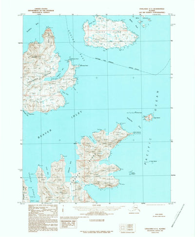 United States Geological Survey Unalaska C-1, AK (1989, 63360-Scale) digital map