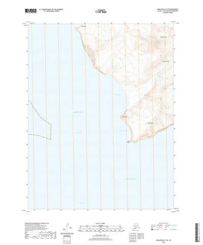 United States Geological Survey Unalaska D-1 SE, AK (2020, 25000-Scale) digital map
