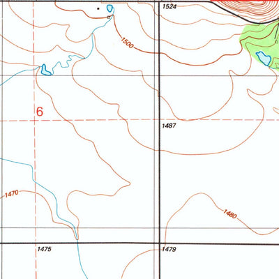 United States Geological Survey Unap Mountain, OK (1991, 24000-Scale) digital map