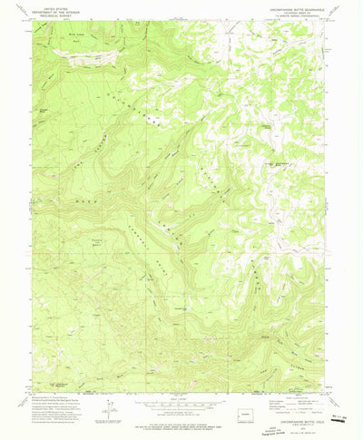 United States Geological Survey Uncompahgre Butte, CO (1973, 24000-Scale) digital map