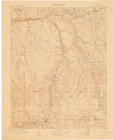 United States Geological Survey Uncompahgre, CO (1911, 125000-Scale) digital map
