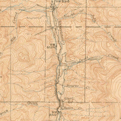 United States Geological Survey Uncompahgre, CO (1911, 125000-Scale) digital map