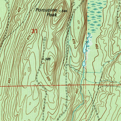 United States Geological Survey Underwood Hill, MI (2001, 24000-Scale) digital map