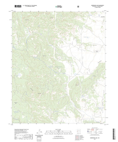 United States Geological Survey Underwood Lake, NM (2023, 24000-Scale) digital map