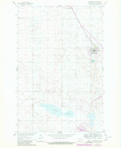 United States Geological Survey Underwood, ND (1961, 24000-Scale) digital map
