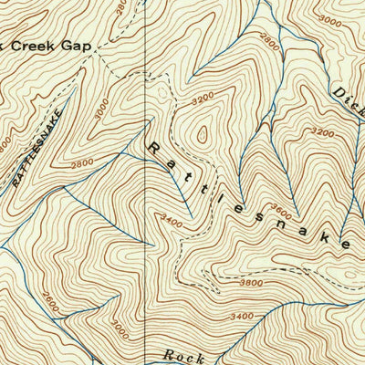 United States Geological Survey Unicoi, TN-NC (1939, 24000-Scale) digital map