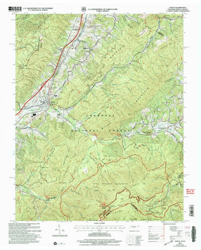 United States Geological Survey Unicoi, TN-NC (2003, 24000-Scale) digital map