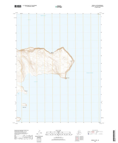 United States Geological Survey Unimak A-5 NE, AK (2020, 25000-Scale) digital map