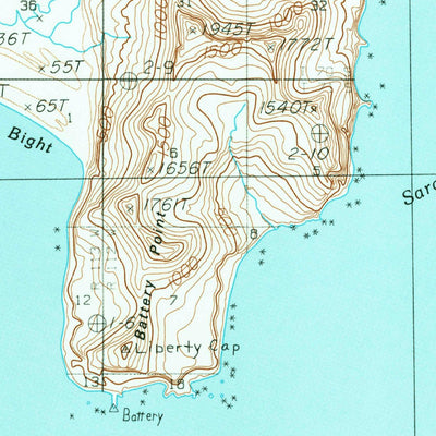 United States Geological Survey Unimak A-6, AK (1989, 63360-Scale) digital map