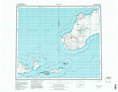United States Geological Survey Unimak, AK (1951, 250000-Scale) digital map