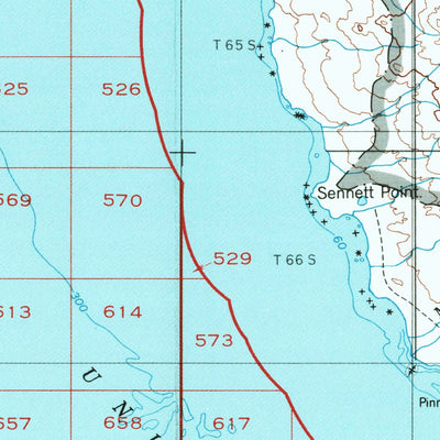 United States Geological Survey Unimak, AK (1951, 250000-Scale) digital map