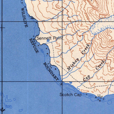United States Geological Survey Unimak, AK (1958, 250000-Scale) digital map