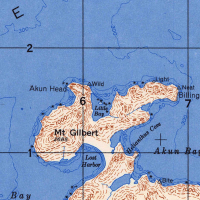 United States Geological Survey Unimak, AK (1958, 250000-Scale) digital map