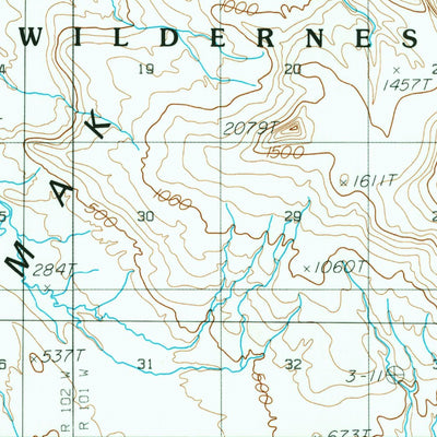United States Geological Survey Unimak C-2, AK (1989, 63360-Scale) digital map