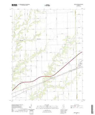 United States Geological Survey Union Center, IL (2021, 24000-Scale) digital map