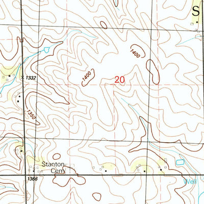 United States Geological Survey Union Center NW, IA (1985, 24000-Scale) digital map
