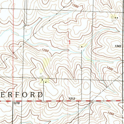 United States Geological Survey Union Center NW, IA (1985, 24000-Scale) digital map